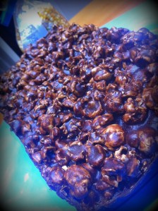 Choccie Popcorn Slice